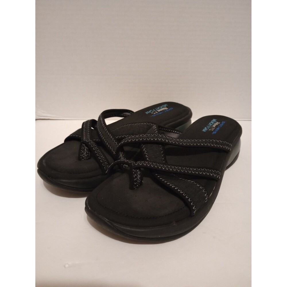 Skechers Women's Black Strappy Sandals Size 8